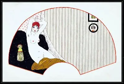 Обнаженная женщина на диване