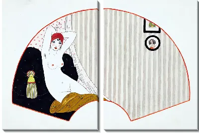 Обнаженная женщина на диване