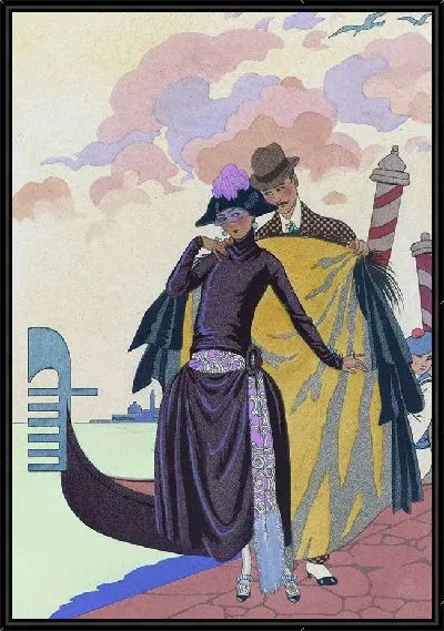 Картина Она и Он; Франция 20 век (1922)