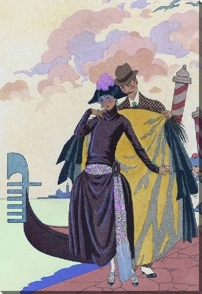 Картина Она и Он; Франция 20 век (1922)