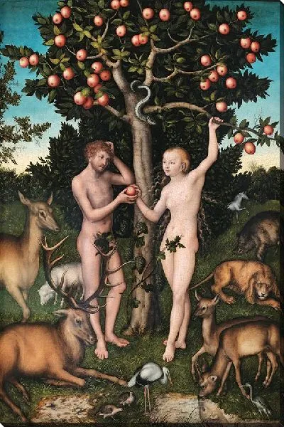 Картина Адам и Ева