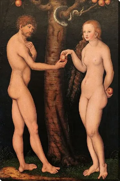 Картина Адам и Ева 2