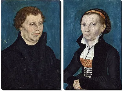 Портрет Мартина Лютера. Портрет Катарины Лютер