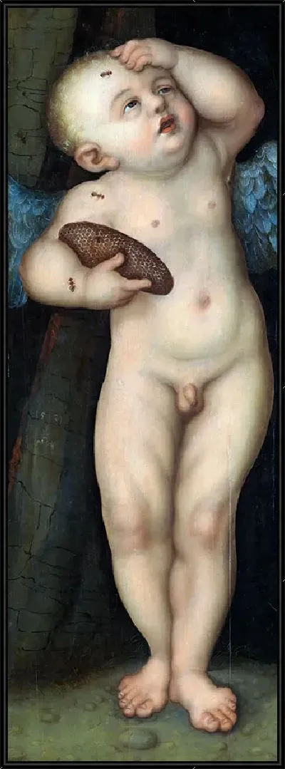 Картина Купидон как вор меда