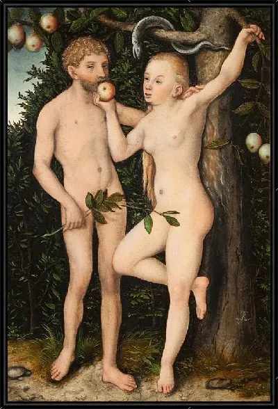 Картина Адам и Ева-1