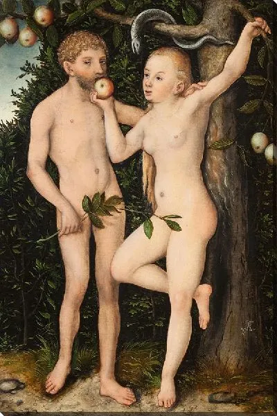 Картина Адам и Ева-1