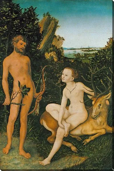 Картина Пейзаж с Аполлоном и Дианой