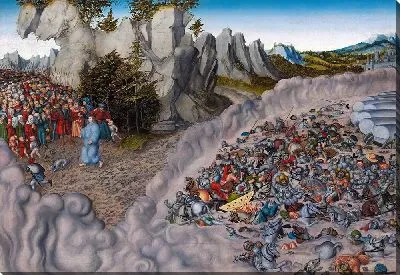 Картина Войска фараона были поглощены Красным морем