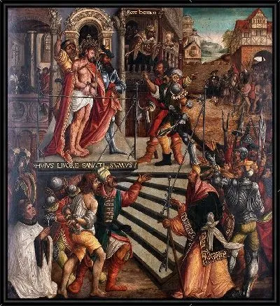 Картина Эпитафия Матеуса Кюхлера с картиной Ecce Homo