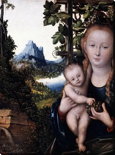 Картина Богоматерь с младенцем-1