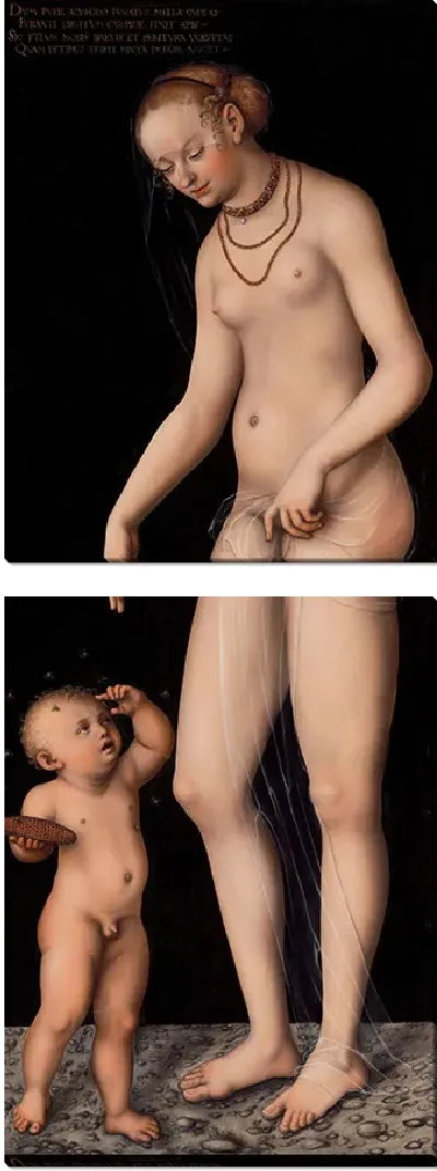 Картина Венера с Амуром, вором меда