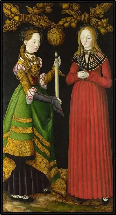 Картина Святые Женевьева и Аполлония