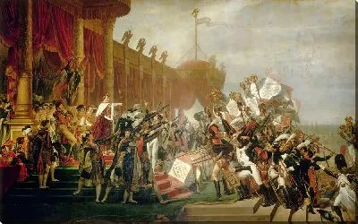 Армия принимает присягу Императору после раздачи орлов