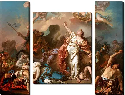 Аполлон и Диана нападают на детей Ниобы