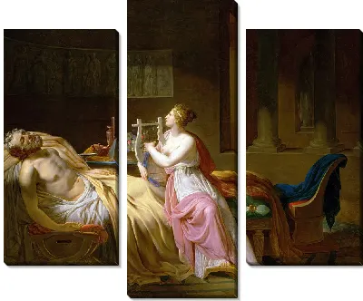 Картина Каллиопа, оплакивающая Гомера