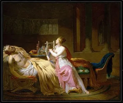 Каллиопа, оплакивающая Гомера