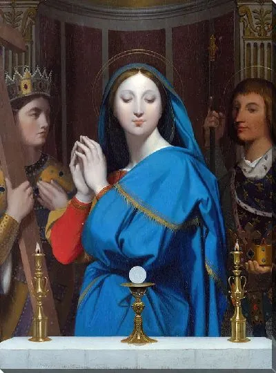 Картина Богоматерь, поклоняющаяся Гостии