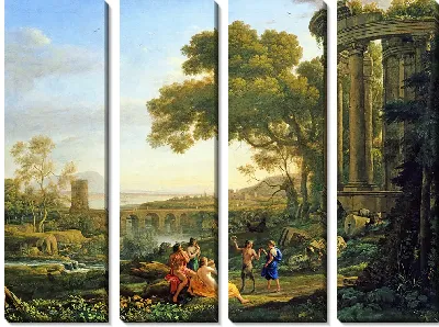 Пейзаж с танцующими нимфой и сатиром