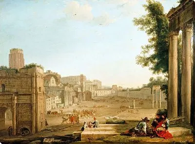 Картина Кампо Ваччино, Рим.