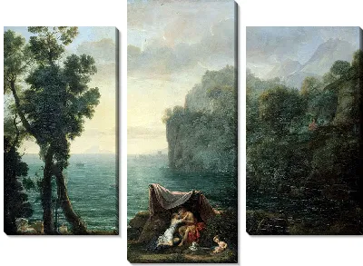 Картина Пейзаж с Ацисом и Галатеей