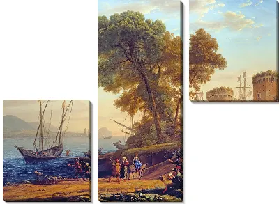 Картина Художник, изучающий природу