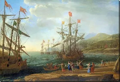 Троянские женщины поджигают свой флот