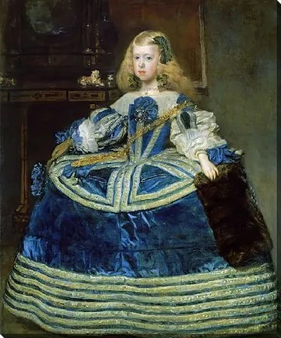 Инфанта Маргарет Тереза ​​в синем платье