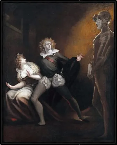 Картина Гертруда, Гамлет и призрак отца Гамлета