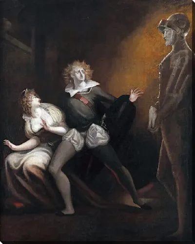 Картина Гертруда, Гамлет и призрак отца Гамлета