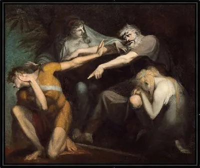 Эдип проклинает своего сына Полиника