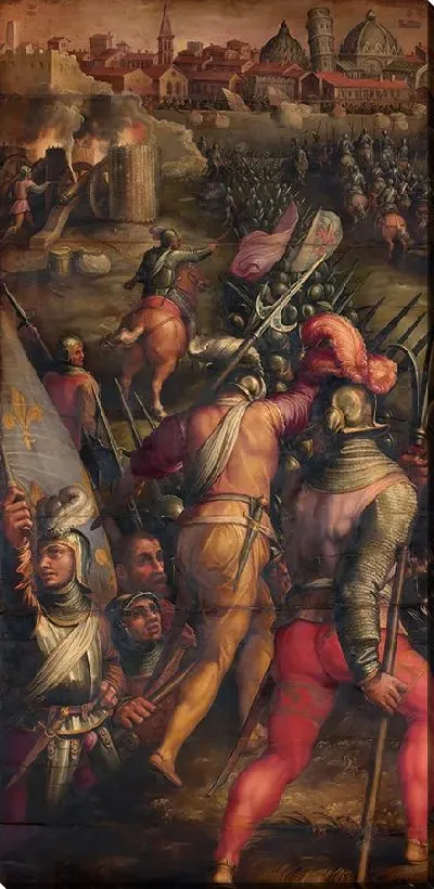 Картина Битва при сипухе, недалеко от Пизы