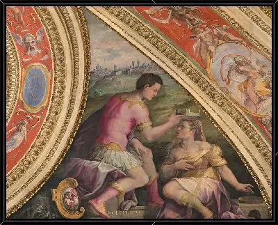 Аллегория Вольтерры; внизу вид на Лучиньяно