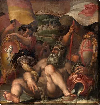 Картина Аллегория Колле-валь-д'Эльса и Сан-Джиминьяно