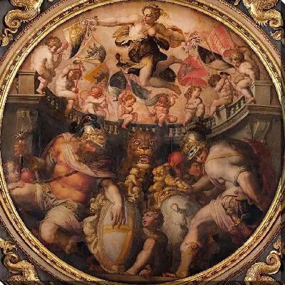 Картина Аллегории кварталов Санто-Спирито и Санта-Кроче