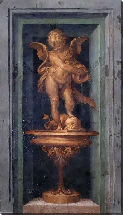 Картина Фонтан с путто