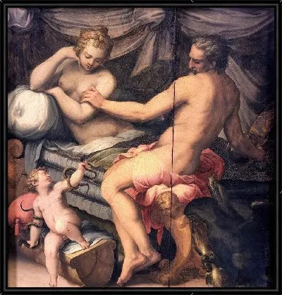 Ребенок Геракл душит змей