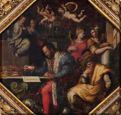 Картина Козимо изучает взятие Сиены