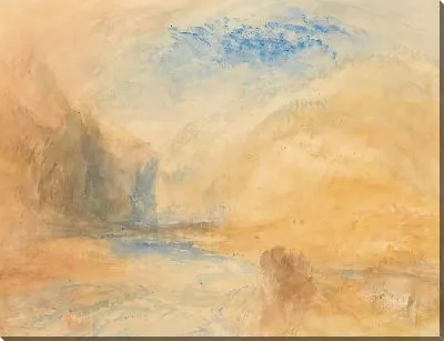 Картина Горный пейзаж с озером