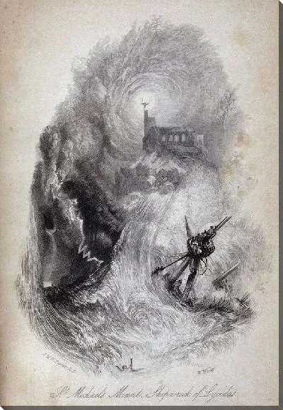 Картина Гора Святого Михаила, кораблекрушение Ликидаса