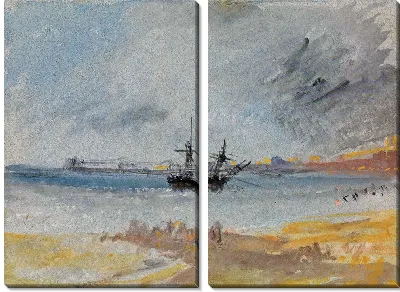 Картина Корабль на мели Брайтон