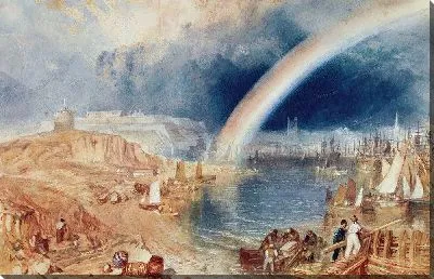 Картина Плимут с радугой