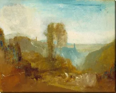 Картина Тиволи, водопады