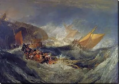 Картина Крушение транспортного судна