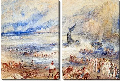 Картина Кит на берегу