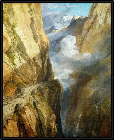 Картина Перевал Сен-Готард, Швейцария