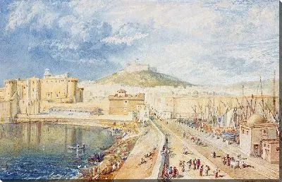 Картина Старая гавань, Неаполь