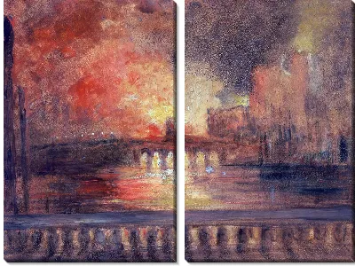 Картина Сожжение здания парламента