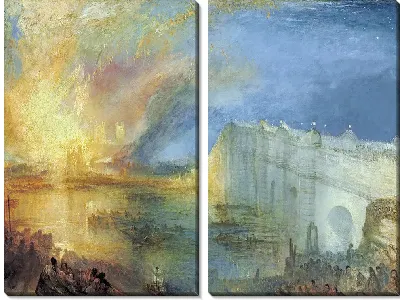 Картина Сожжение палат лордов и общин, 16 октября 1834 г.
