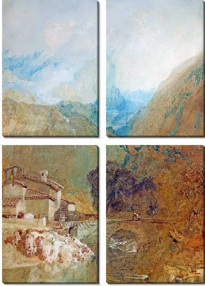 Картина Эгюийет, долина Клюз, Швейцария