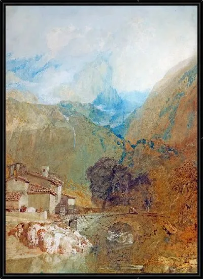 Картина Эгюийет, долина Клюз, Швейцария